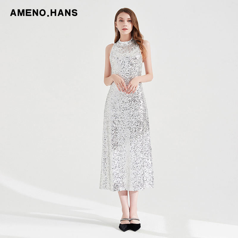 Robe de soirée Maxi, sans manches, dos nu, couleur unie, grande taille, pour bal de promo