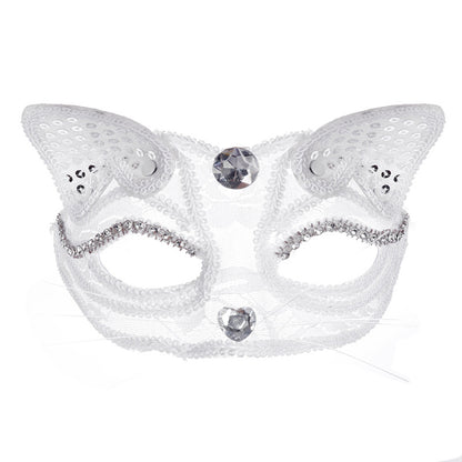 Lace Cat-Face Mask for Women Halloween Party Costume Supplies