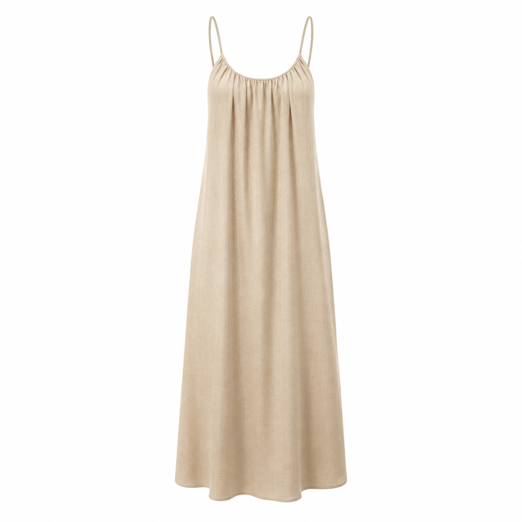 Silk Whisper Backless Dress